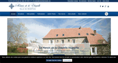 Desktop Screenshot of manoirdelachapelle.com
